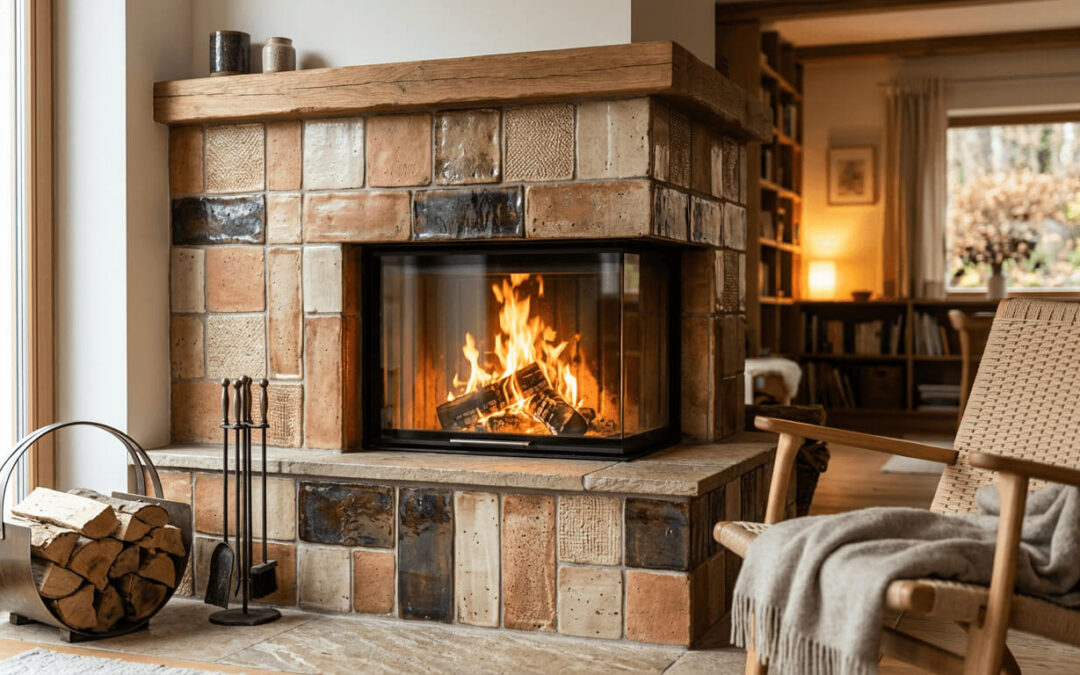 cerámica en chimenea